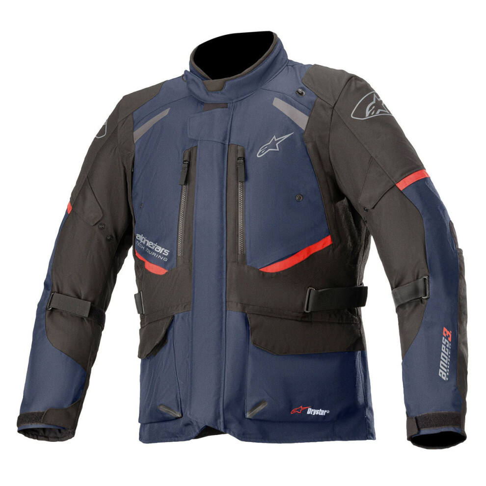 (2Xl) Alpinestars Andes V3 Drystar All Weather Textile Jacket Dark / Black Blue 8059175280771