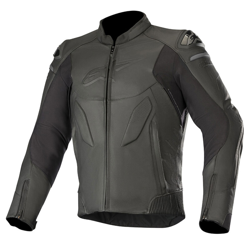 (56) Alpinestars Caliber Leather Jacket Black 8033637202228