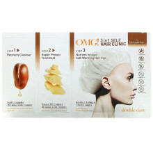 Double Dare, OMG! 3 in 1 Self Hair Clinic, Damaged Hair, 3 Step Kit
