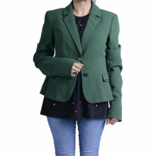 (EU 42) ARMANI JEANS Z5N08 DG Womens Blazer Suit Separate Ladies Formal Green Suit Top