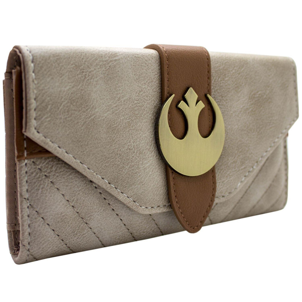 Star Wars Rey Outfit Brown Coin & Card Clutch Purse