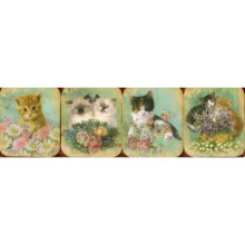 Pocket Note Set of 4 Mini-Pads: Vintage Kittens: A Fabulous Collection of 4 Mini-Pads