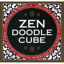 Zen Doodle Cube: Includes 200 Doodle Sheets, 24 Patterns to Copy, a Black Fibre-Tipped Pen & Pencil