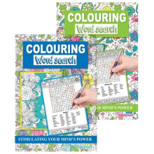 2 x Colouring Word Search Puzzle Books