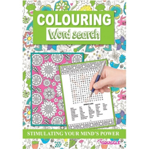 2 x Colouring Word Search Puzzle Books 1