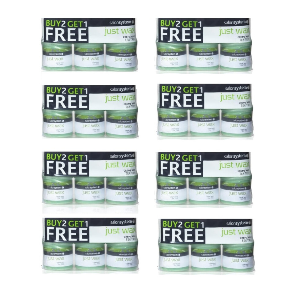 Salon System Just Wax 3 for 2 Tea Tree Wax - Box of 8