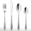 24 Piece Cutlery Set Stainless Steel Hammered Flatware Knife Fork 1