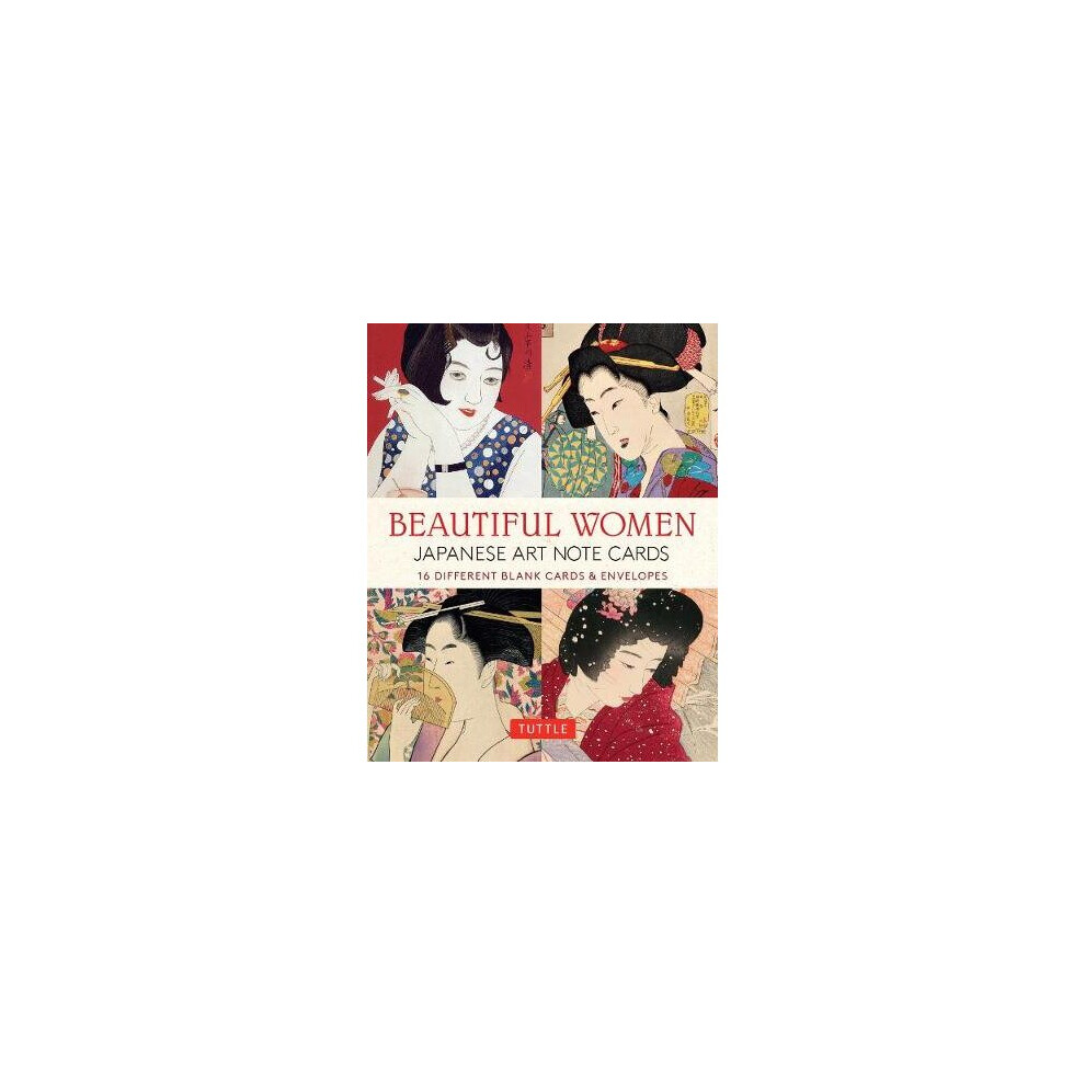 Women's Beautiful In Japanese Art Note Cards: 16 Different Blank Cards & Envelopes