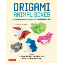 Origami Animal Boxes Kit: Cute Paper Models with Secret Compartments! (16 Animal Origami Models)