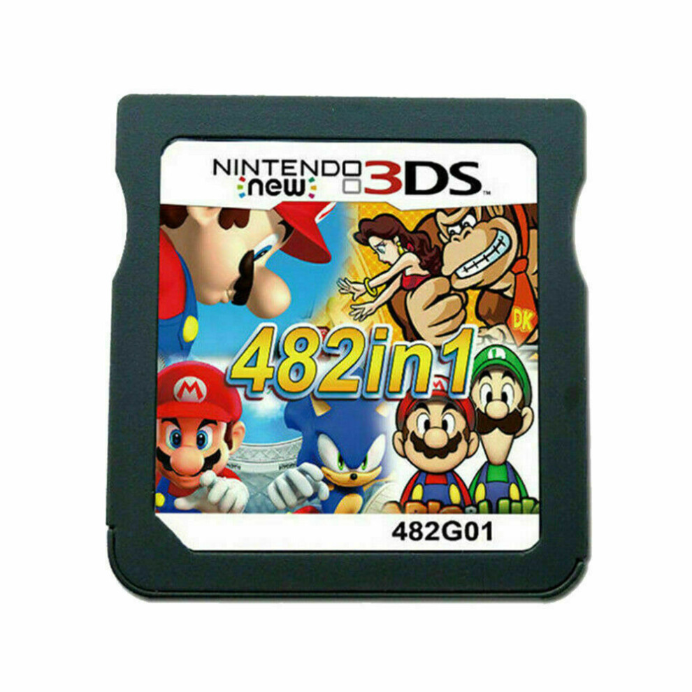 (482 IN 1) 208/482/500 in1 Video Games Cartridge Cards For DS NDS 2DS 3DS NDSI NDSL