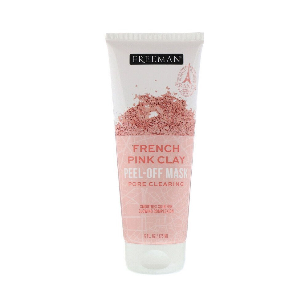 Freeman Beauty, French Pink Clay Peel-Off Mask, 6 fl oz (175 ml)