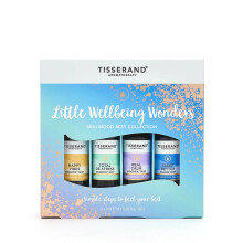 Tisserand Little Wellbeing Wonders Mist Collection: 4 x 9ml Pocket Mists for Happy Vibes, Total De-Stress, Real Calm & Sleep Better