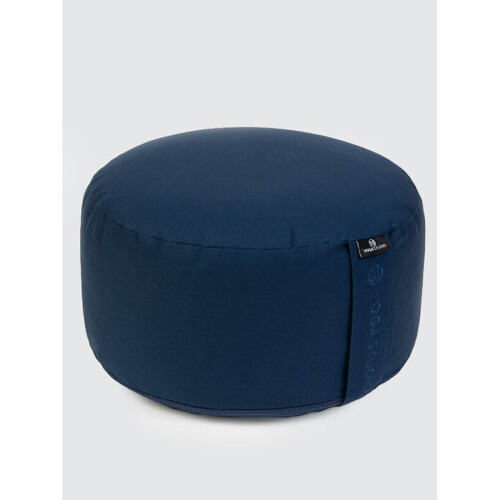 (Navy Blue) Yoga Studio Cylinder Meditation Cushion - Large