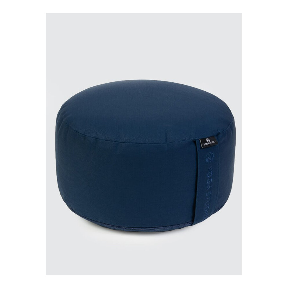 (Navy Blue) Yoga Studio Cylinder Meditation Cushion - Large