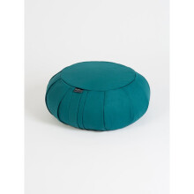 (Teal) YS European Organic Buckwheat Zafu Round Cushion