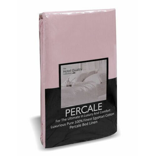 (Pink) Fitted Sheet Egyptian Cotton Hotel Quality Single Bed on OnBuy