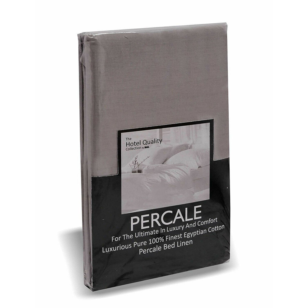 (Grey) Fitted Sheet Egyptian Cotton Hotel Quality Single Bed-image-OPC-P6KTNSY-NEW