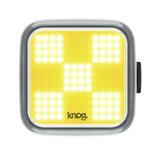 Luz delantera Knog Blinder GRI - amarillo/negro - Se ve - Carga USB integrada