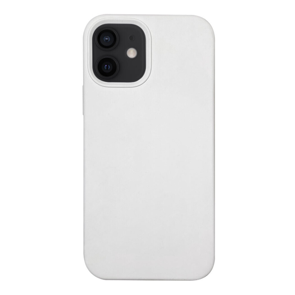 Iphone 12 Silicone Case With Magnetic Ring For Magsafe Wireless Charging White 5055459313459