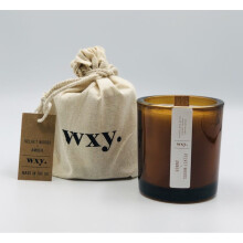 WXY. Mini Amber Candle - Velvet Woods &amp; Amber