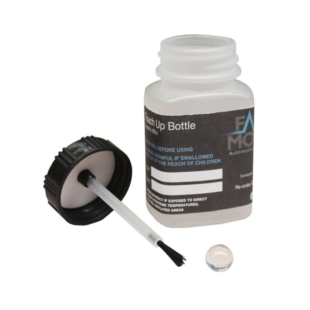 200X Touch Up Paint Pots Mixing Plastic Bottles Brush Car Bodyshop Smart Repair 5060327057427