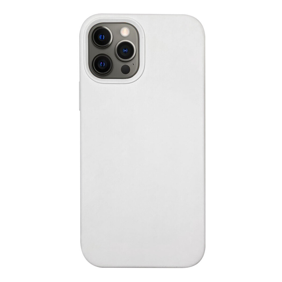 Iphone 12 Pro Max Silicone Case With Magnetic Ring For Magsafe Wireless Charging White 5055459312728