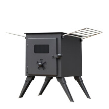 NJ Cold rolled steel Freestanding Cooker Camping Heater Wood Stove