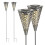 LIVIVO 2 x Solar 5 Bright LED Silhouette Garden Decorative Stake Light Lamp 1
