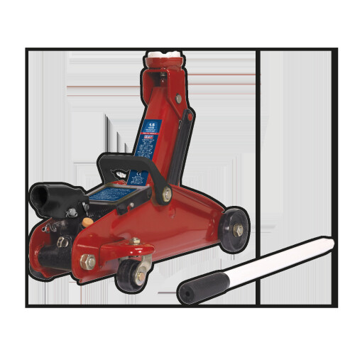 Sealey Trolley Jack 1.5 Tonne Short Chassis 1