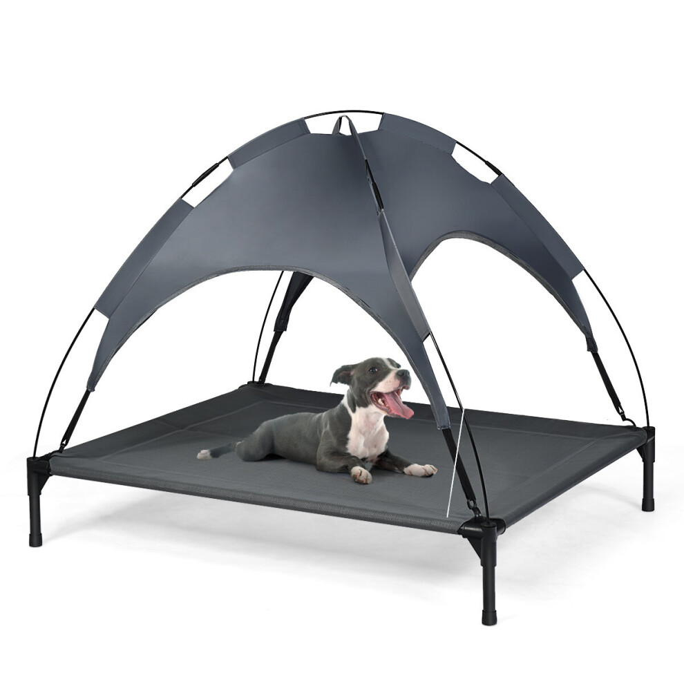 Exlarge Elevated Raised Dog Pet Bed Cot Puppy Tent Waterproof Canopy