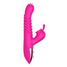 Womens Rabbit Vibrators Sex Toy Oral Tongue Sucking G-Spot Clitoral Stimulator