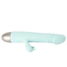 (Blue) 10Speed 360° Rotation Vibrator Sex Toy G Spot Stimulator Clitoris Dildo Massager