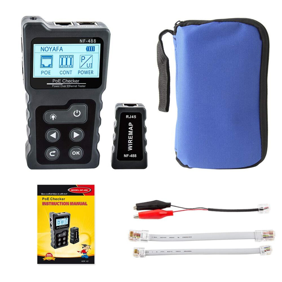 Poe Cable Tester Inline Checker Power Over Ethernet Network Tester Light 6971278906629
