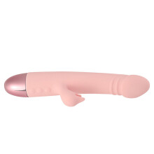 (Pink) 10Speed 360° Rotation Vibrator Sex Toy G Spot Stimulator Clitoris Dildo Massager