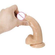 (S==15.5cm) Dildo Dong Realistic Big Penis Cock Balls Viginal Anal Suction Cup Adult Sex Toy