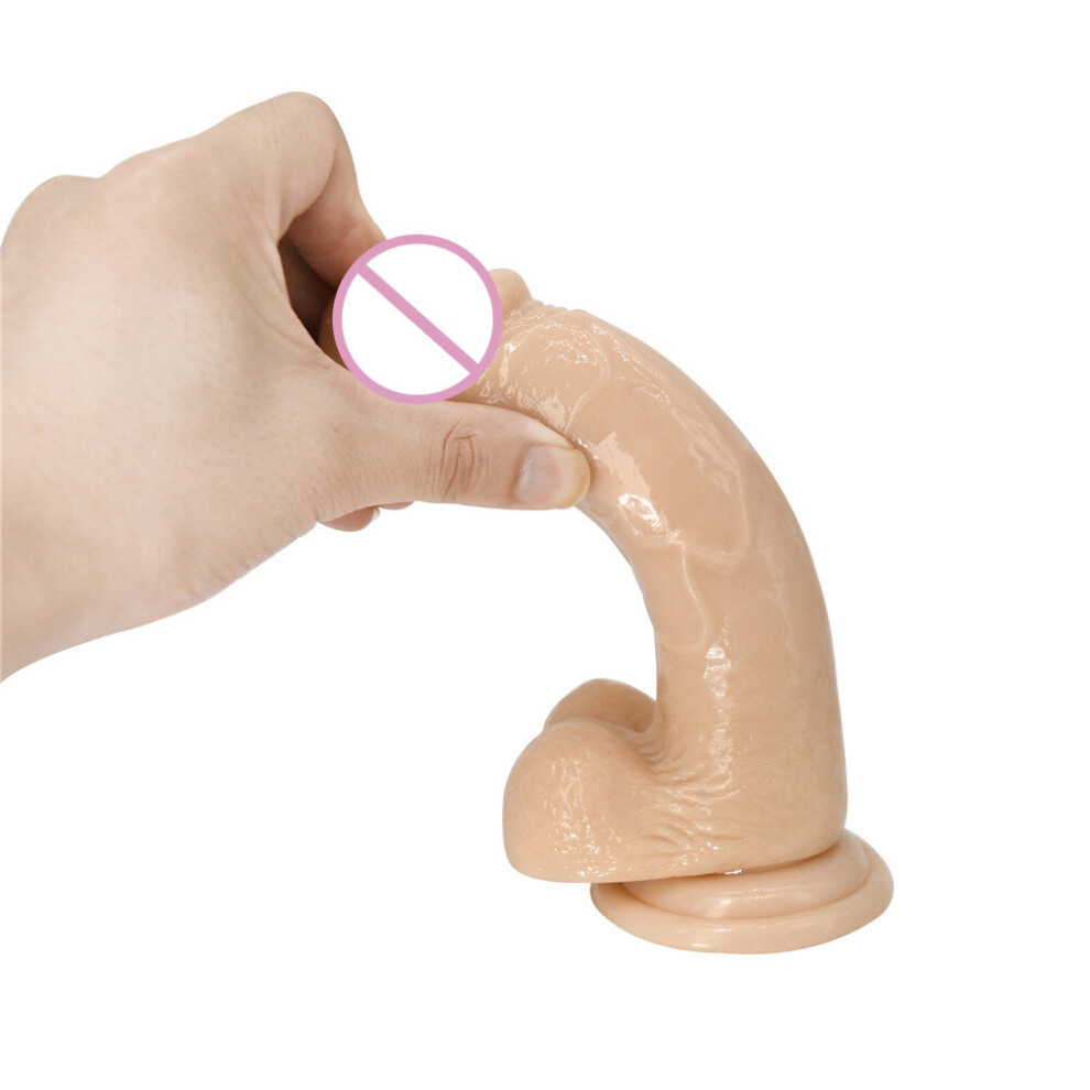 S==15.5cm) Dildo Dong Realistic Big Penis Cock Balls Viginal Anal Suction  Cup Adult Sex Toy on OnBuy