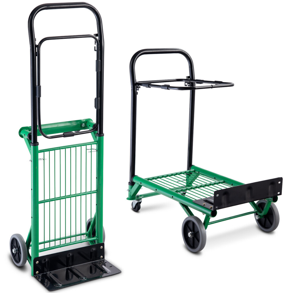 2 in 1 Multi-Functional Folding Hand Truck Sack Truck Trolley Dolly