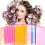 (20PCS+45cm) 20pcs 20/45/55CM Magic Long Hair Curler Leverage Spiral Roller Styling Tool+Hook 1