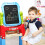 Costway Kids Double Sided Easel Magnetic Drawing Chalkboard Whiteboard 2