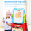 Costway Kids Double Sided Easel Magnetic Drawing Chalkboard Whiteboard 8