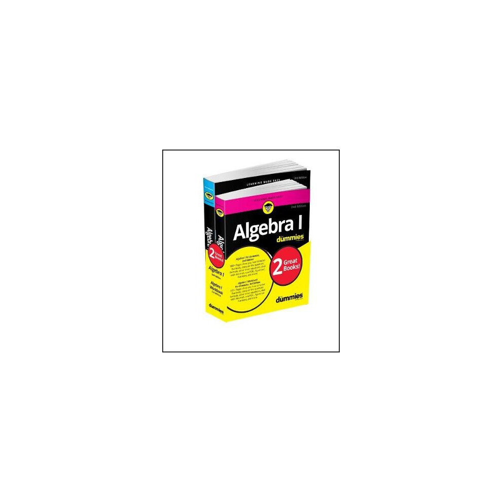 Algebra I Workbook For Dummies with Algebra I For Dummies 3e Bundle