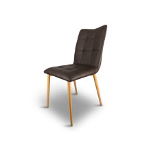 dining chairs brown faux leather box of 2