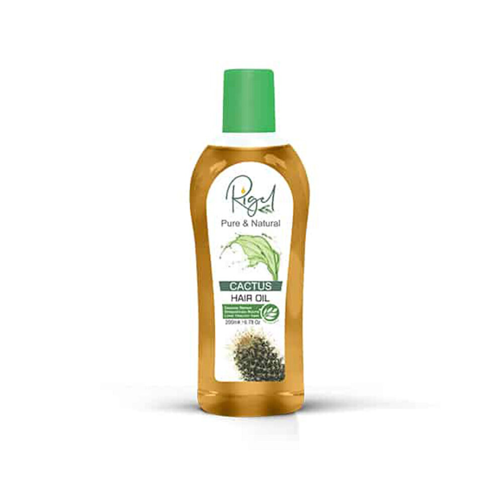 RIGEL - Pure & Natural CACTUS Hair Oil - Damage Repair Strengthen Roots - 200ml