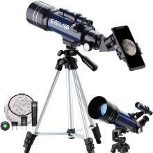 ESSLNB Telescope for Kids 70mm Refractor Telescope with Smartphone Adapter 51.6in Tripod Astronomical Telescopes for Astronomy Beginners Adults