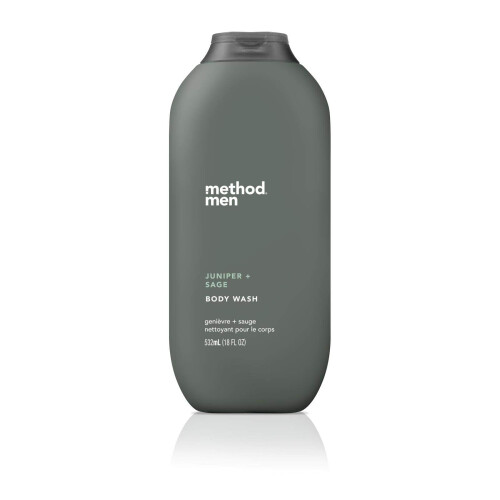 Method Method Men, Σαπούνι Σώματος Juniper + Sage, Χωρίς Paraben και Phthalate, 18 fl oz (1 Τεμάχιο)