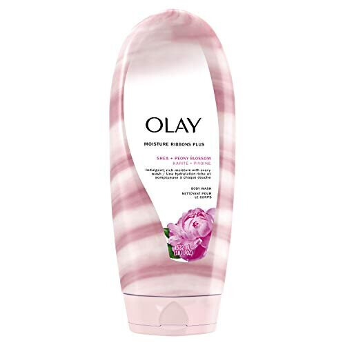 Olay Olay, Υγρά Καιρέματα Moisture Ribbons Plus Σώμα, Shea + Σημάδια της Πενειάς Φυλλώματος, 18 fl oz (532 ml)