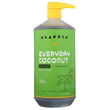 Alaffia, Iedere Dag Coconut, Body Wash, Normaal tot Droog Huid, Purely Coconut, 32 fl oz (946 ml)
