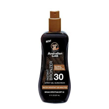 Australian Gold Spray Gel Sunscreen with Instant Bronzer SPF 30, 8 Ounce | Moisturize & Hydrate Skin | Broad Spectrum | Water Resistant | Non-Greasy |