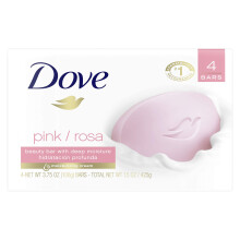 Dove, Beauty Bar Zeep met Diepe Vocht, Rood, 4 Bars, 3,75 oz (106 g) per stuk