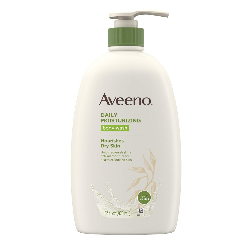 Aveeno Daily Moisturizing Body Wash with Soothing Oat, Creamy Shower Gel, Soap-Free and Dye-Free, Light Fragrance, 33 fl. oz (SG_B01MT3PG83_US)